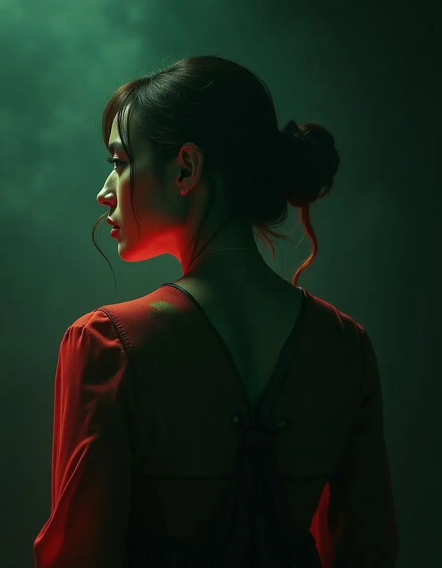 黄果剧场免费《千金归来》封面海报，身着长裙的优雅女主